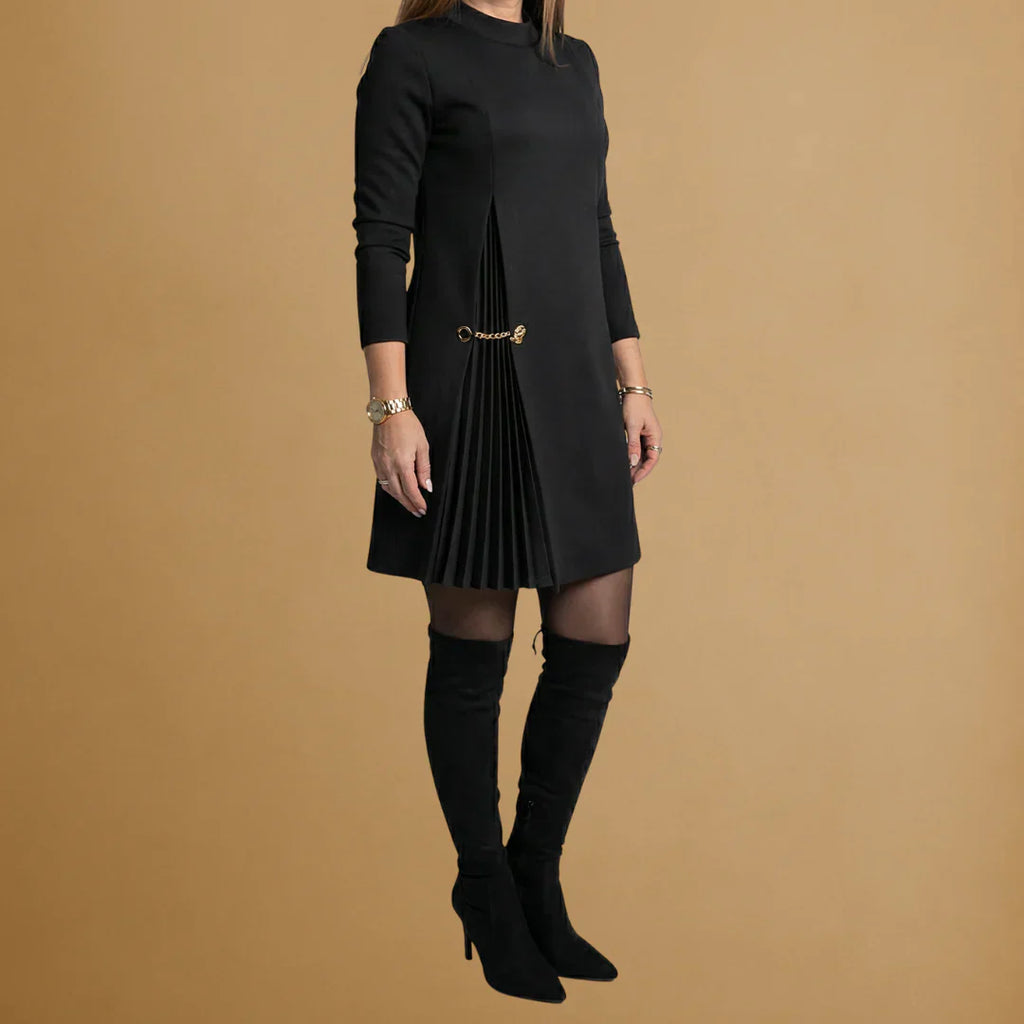 Sophie | Long Sleeve Pleated Dress