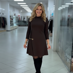 Sophie | Long Sleeve Pleated Dress