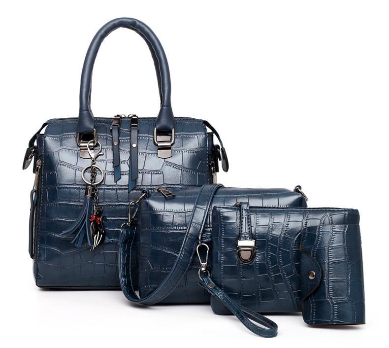 Palmer | 4-Piece Crocodile Pattern Handbag