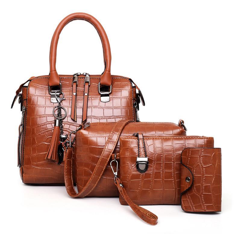 Palmer | 4-Piece Crocodile Pattern Handbag
