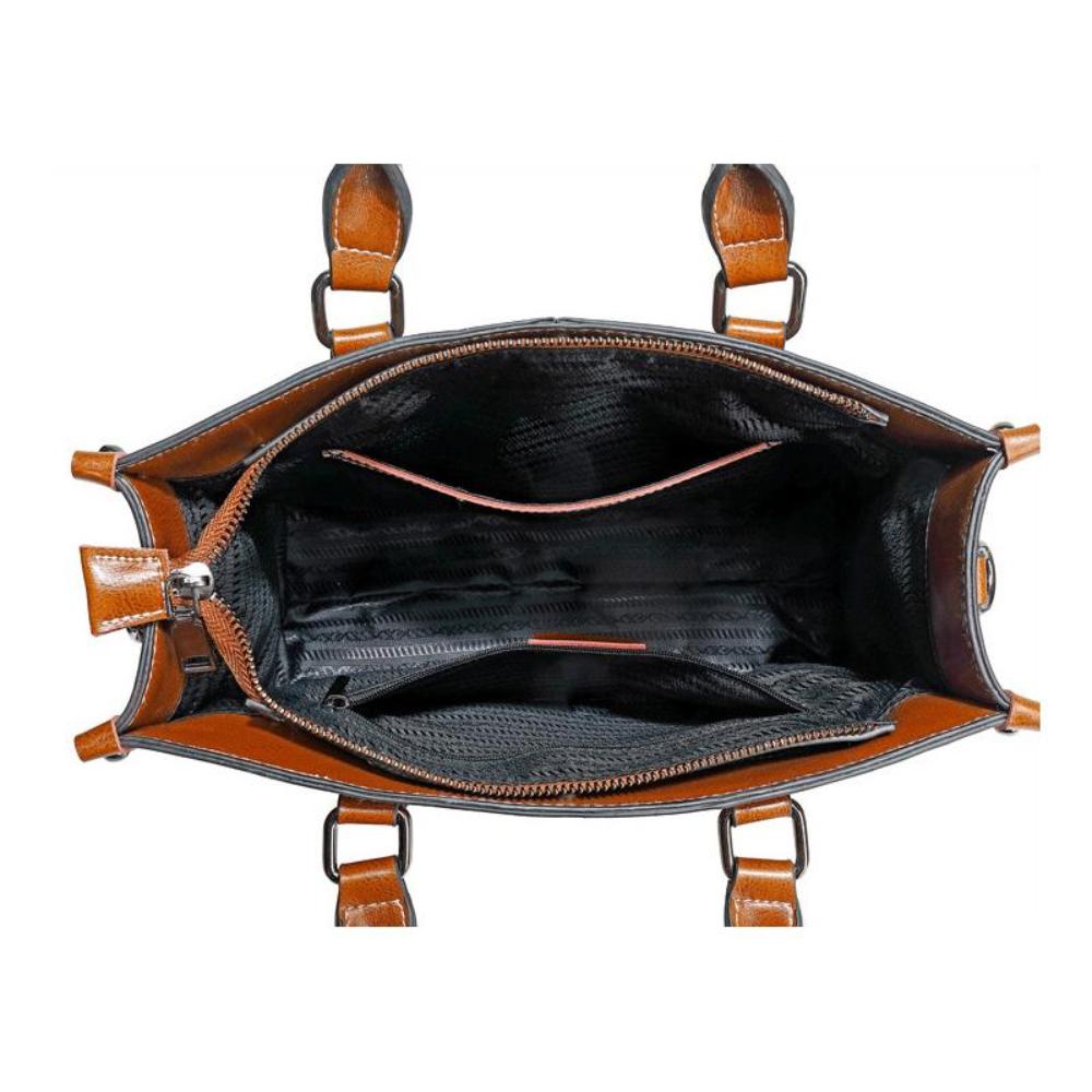 HANNELORE™ – ELEGANCKI PLECAK SKÓRZANY Z NOWOCZESNYM AKCENTEM