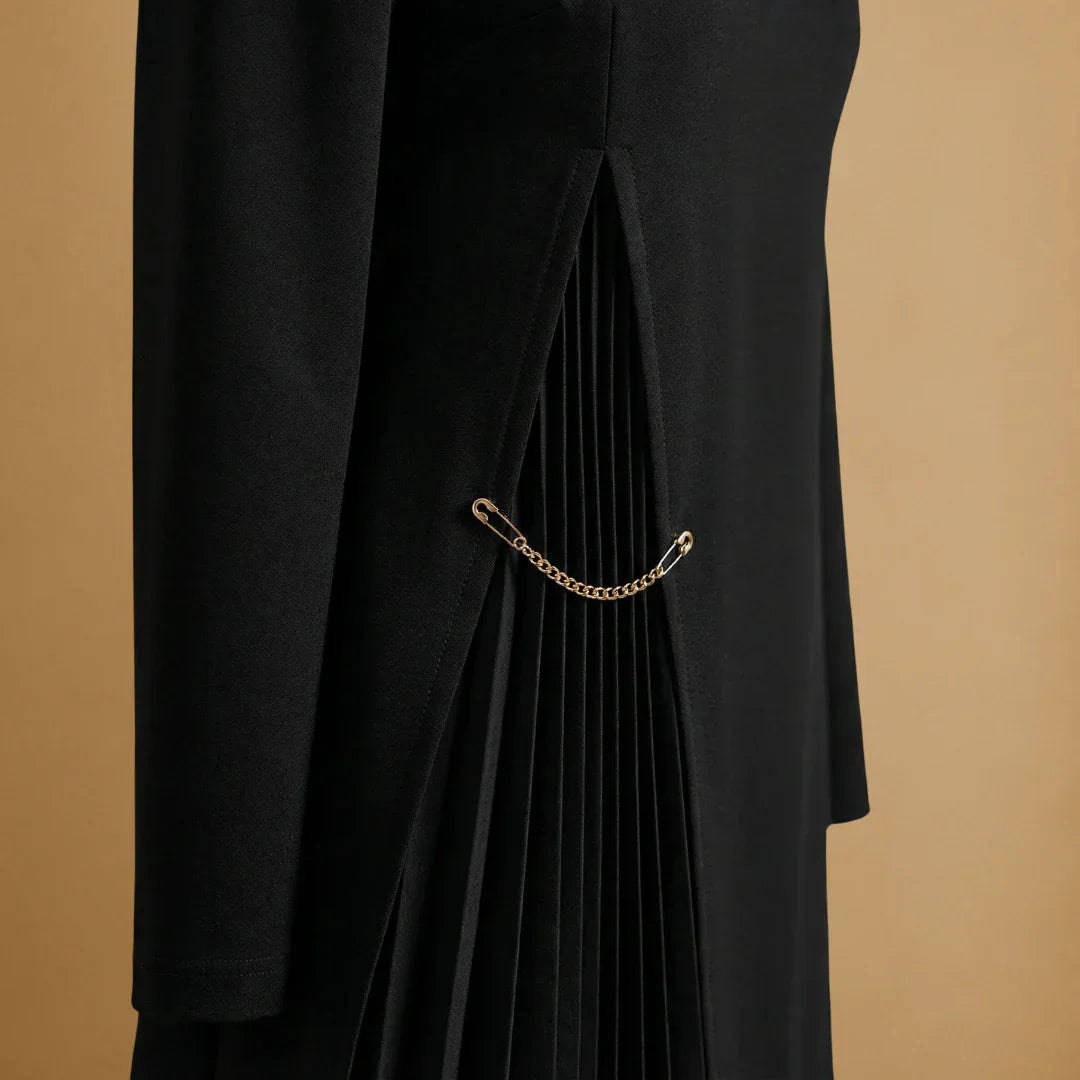 Sophie | Long Sleeve Pleated Dress