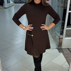 Sophie | Long Sleeve Pleated Dress